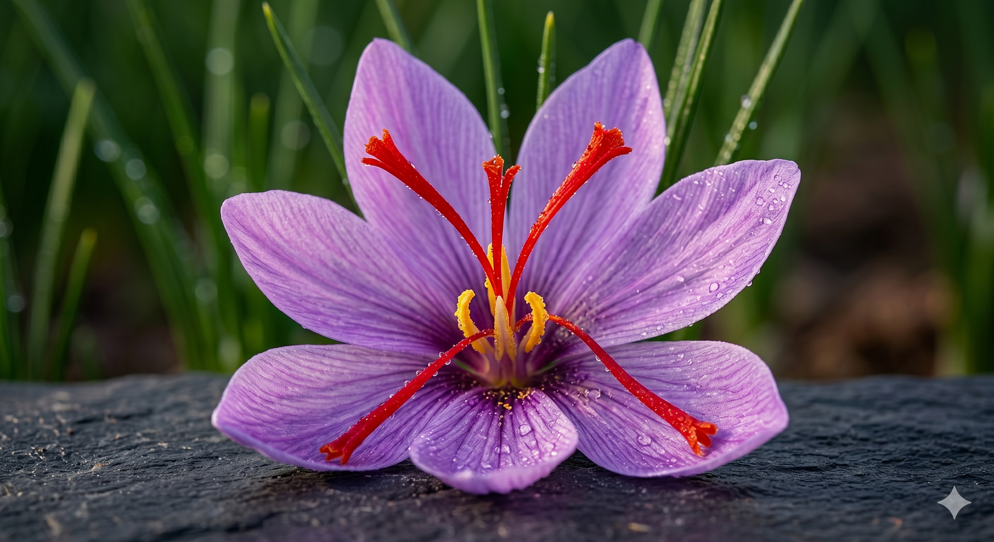 Kesar Boys Saffron Corms — Kashmir Origin (Crocus sativus)